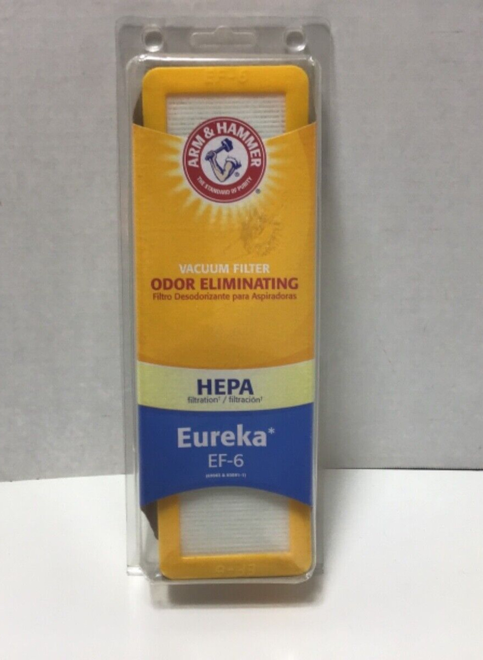 Arm & Hammer Eureka EF-6 HEPA Vacuum Filter Odor Eliminating 69116D AirSpeed New
